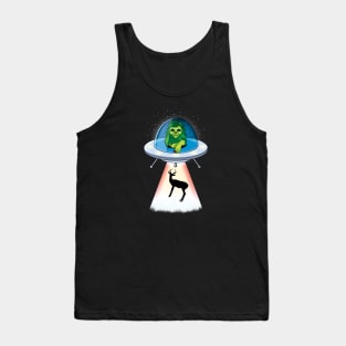 Funny hunting lion alien Tank Top